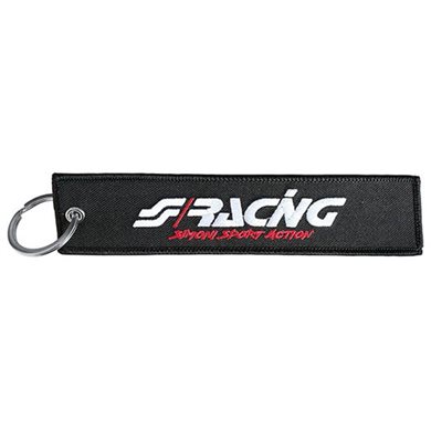 Simoni Racing Μπρελοκ Κλειδιων Remove Before Drive Μαυρο Υφασμα SRSRK9