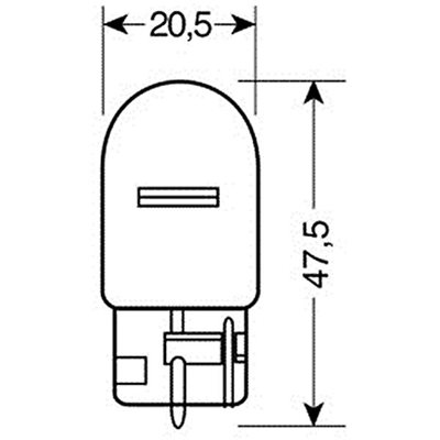 Λάμπα Ακάλυκη Γίγας 12V/W21W Lampa L5809.7 2τμχ