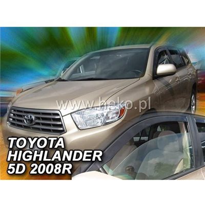 Heko Toyota Highlander 5d 2007+ - Ζευγαρι Ανεμοθραυστες Αυτοκινητου Απο Ευκαμπτο Φιμε Πλαστικο Heko - 2 Τεμ. ΑΝΕΜ.29619