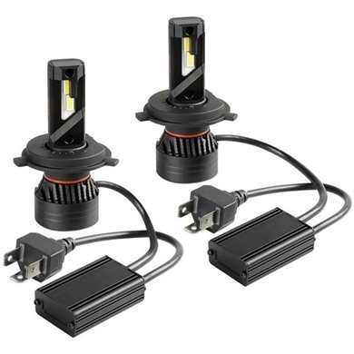 H4 Λαμπα 9-32v 6.500k 10.000lm 90w P43t Halo Led Serie 9 Compact Ultra Power 4led Cree Led Kit - 2 Τεμ.