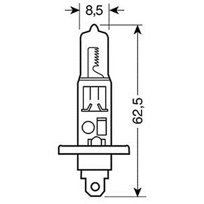 H1 Αλογόνου 12V/55W P14,5s Lampa L5801.3 1τμχ