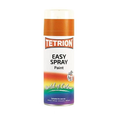 Χρωμα Σε Σπρευ Πορτοκαλι Tetrion Easy Spray Orange Πολλαπλων Χρησεων 400ml