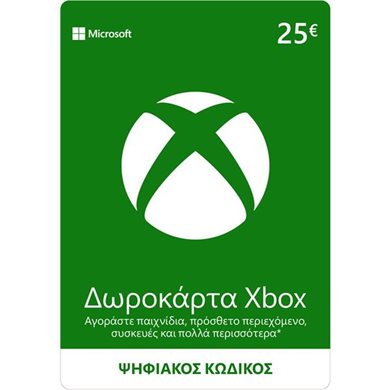 Microsoft Xbox Live 25 EUR Card - Ψηφιακός Κωδικός