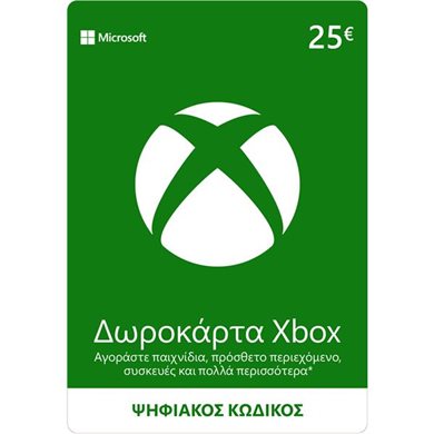 Microsoft Xbox Live 25 EUR Card - Ψηφιακός Κωδικός