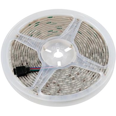 Ταινια Rgb 12v 350smd Led Ευκαμπτη Με Αυτοκολλητη Ταινια 3m Και Φις 4 Pin 500cm