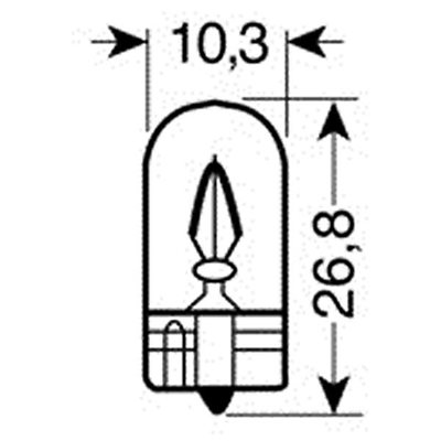 Λάμπα Ακάλυκη 12V/W3W 3W Lampa L5810.3 2τμχ