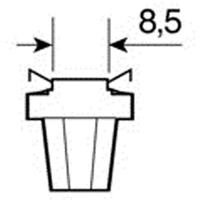 Λαμπάκι B8,5D Hyper-Led Λευκό Φως Lampa L5846.8 2τμχ