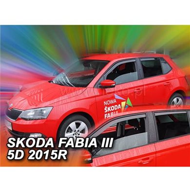 Heko Skoda Fabia Iii 5d 2014+ Htb Σετ Ανεμοθραυστες Αυτοκινητου Απο Ευκαμπτο Φιμε Πλαστικο Heko - 4 Τεμ. ΑΝΕΜ.SET28343