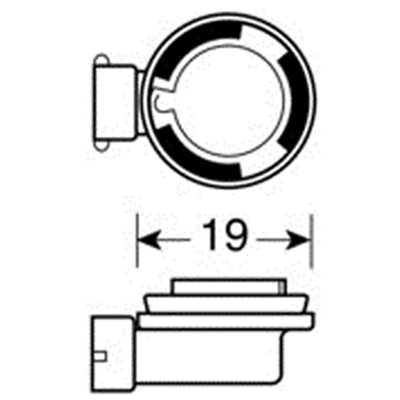 H9 Αλογόνου 12V 65W Pgj19-5 Lampa L5795.0 1τμχ