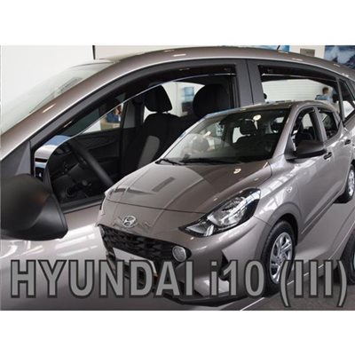 Heko Hyundai I10 5d 2019+ Σετ Ανεμοθραυστες Αυτοκινητου Απο Ευκαμπτο Φιμε Πλαστικο Heko - 4 Τεμ. ΑΝΕΜ.SET17302