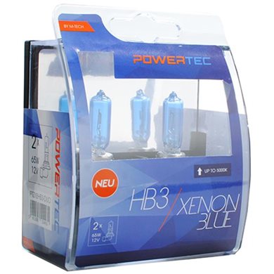 HB3 12V 65W P20D Powertec Xenon Blue 2τμχ M-Tech PTZXBHB3-DUO/MT