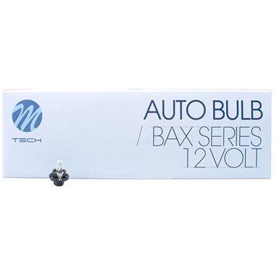 Bax 12V Bx8.4D 1,2W Μαύρο Standard Αλογόνου 10τμχ M-Tech Z57/MT