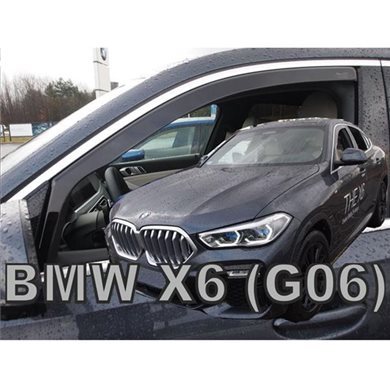 Heko Bmw X6 G06 5d 2019+ Ζευγαρι Ανεμοθραυστες Απο Ευκαμπτο Φιμε Πλαστικο Heko - 2 Τεμ. ΑΝΕΜ.11190