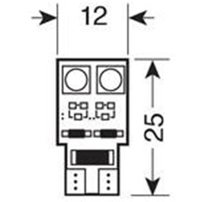 Λαμπάκι T10 12V Hyper-Led Canbus 4 SMD Λευκό 2τμχ Lampa 5839.9-LM