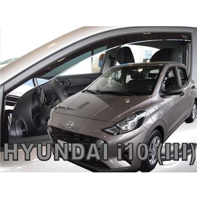 Heko Hyundai I10 5d 2019+ Ζευγαρι Ανεμοθραυστες Απο Ευκαμπτο Φιμε Πλαστικο Heko - 2 Τεμ. ΑΝΕΜ.17301