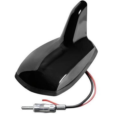 Κεραία Καρχαρίας Aero-Fin 7 12V Μαύρη Am/Fm με Ενισχυτή Σήματος 68x116x66mm Lampa L4063.3
