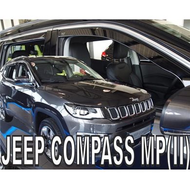 Heko Jeep Compass Mp 5d 2017+ Σετ Ανεμοθραυστες Αυτοκινητου Απο Ευκαμπτο Φιμε Πλαστικο Heko - 4 Τεμ. ΑΝΕΜ.SET19131