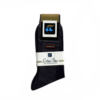 Ανδρικές Κάλτσες Πουρνάρα 150 100% Βαμβακερές Μπλε Σκούρο Χρώμα, Μέγεθος 42-43