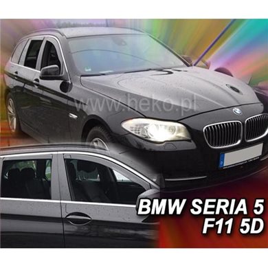 Heko Bmw 5 F11 4d Wagon 2010-2017 Σετ Ανεμοθραυστες Αυτοκινητου Απο Ευκαμπτο Φιμε Πλαστικο Heko - 4 Τεμ. ΑΝΕΜ.SET11157