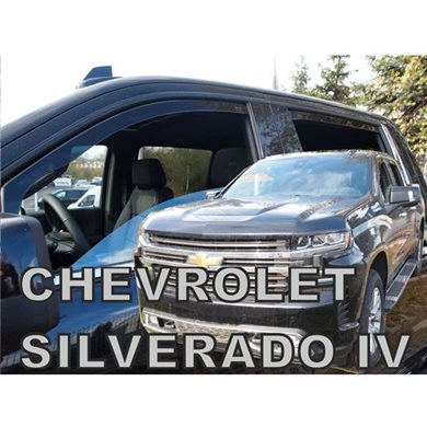 Heko Chevrolet Silverado 4d 2019+ Σετ Ανεμοθραυστες Αυτοκινητου Απο Ευκαμπτο Φιμε Πλαστικο Heko - 4 Τεμ. ΑΝΕΜ.SET10551