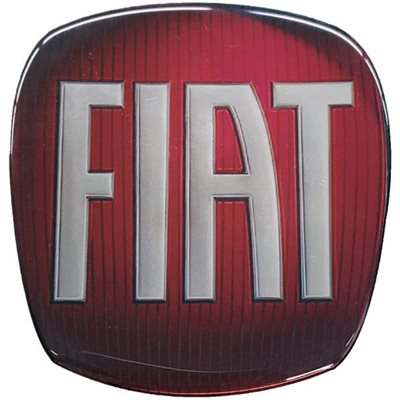 Αυτοκόλλητο Fiat για το Πίσω Σήμα Πορτ Μπαγκαζ Κόκκινο/Σμαλτου Americat ΑΥΤ.15103
