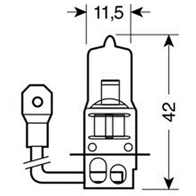 H3 Αλογόνου 12V/55W Pk22S Lampa L5803.2 1τμχ