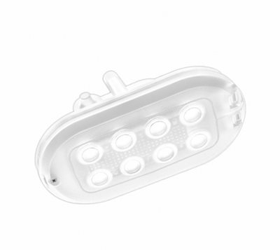 Φωτιστικό-Απλίκα Oval Led Basic Λευκό (29-233548)