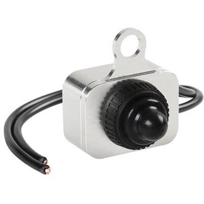 Διακοπτης 12v 6a Τιμονιου Μοτο Αδιαβροχος 6mm Αλουμινιου 1τεμ.
