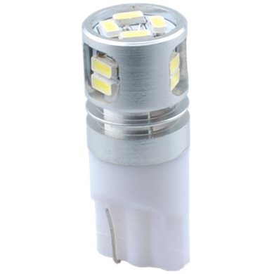 W5W 12V T10 W2.1x9.5D Led 10xSMD3104 Λευκό Καρφωτό Ακάλυκο 2τμχ M-Tech LB086W/MT