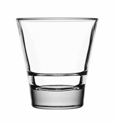 Ποτήρι Ουίσκι Στοιβαζόμενο Μεζούρα Κωνικό 250ml Home&Style 3731506 Σετ 6τμχ