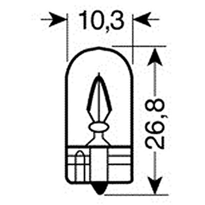 Λάμπες W5W 5W 12V 10τμχ Lampa L5810.8