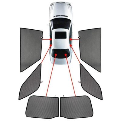 Carshades Nissan X-trail 5d 2014+ Κουρτινακια Μαρκε Car Shades - 6 Τεμ. PVC.NIS-XTRL-5-C