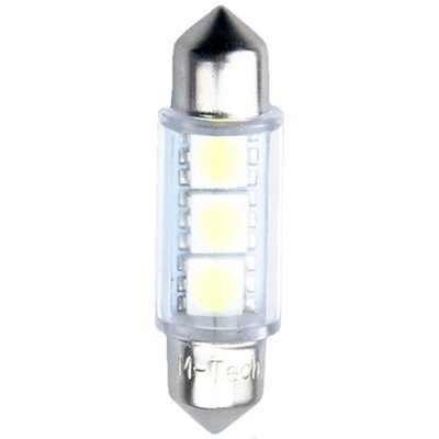 Λαμπάκια Πλαφονιέρας C5W 12V 36mm Led3xSMD5050 Λευκό 2τμχ M-Tech LB073W/MT