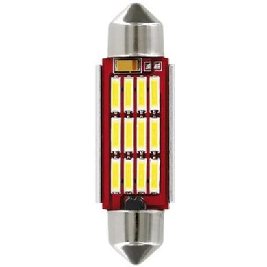 Λαμπάκι Πλαφονιέρας 12V 12X41mm 150Lm Λευκό Mega-Led12 (Διπλής Πολικότητας Can Bus) 1τμχ Lampa L5812.5