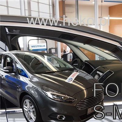 Heko Ford S-max 2 5d 2016+ Ζευγαρι Ανεμοθραυστες Απο Ευκαμπτο Φιμε Πλαστικο Heko - 2 Τεμ. ΑΝΕΜ.15317