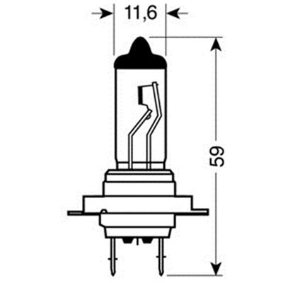 H7 Αλογόνου 12V/55W Px26D Lampa L5805.2 1τμχ