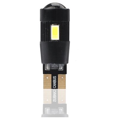 W5W 12V T10 W2.1x9.5D Led 6xSMD5730 Λευκό Καρφωτό Can-Bus 1τμχ M-Tech L339W/MT