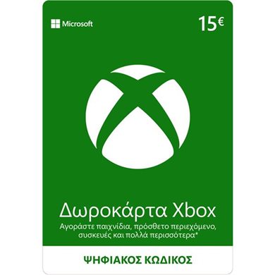 Microsoft Xbox Live 15 EUR Card - Ψηφιακός Κωδικός