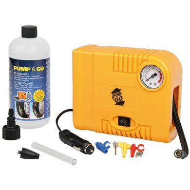 Κομπρεσερ Αερα Pump & Go με Υγρο Επισκευης Ελαστικων 500ml Lampa 7215.3-LM