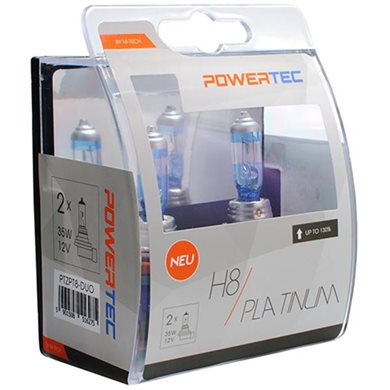 H8 12V 55W Pgj19-1 Powerteck Platinium 2τμχ M-Tech PTZPT8-DUO/MT