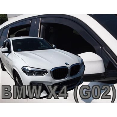 Heko Bmw X4 G02 5d 2018+ Σετ Ανεμοθραυστες Αυτοκινητου Απο Ευκαμπτο Φιμε Πλαστικο Heko - 4 Τεμ. ΑΝΕΜ.SET11179