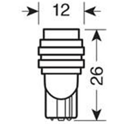 T10 12V W2.1x9.5D 3lm Hyper-Led 3 Λευκό Διπλής Πολικότητας Καρφωτό 2τμχ Lampa L5840.6