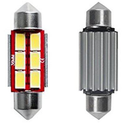 Λαμπάκια Πλαφονιέρας C5W 12V 170Lm 2,8W 6000K 39mm Led Λευκό Canbus 2τμχ Simoni Racing SRIL15/39