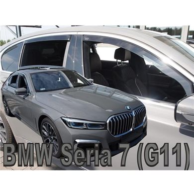 Heko Bmw 7 G11 4d 2015+ Σετ Ανεμοθραυστες Αυτοκινητου Απο Ευκαμπτο Φιμε Πλαστικο Heko - 4 Τεμ. ΑΝΕΜ.SET11186