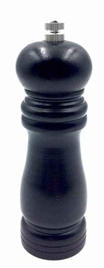 Πιπερόμυλος Ξύλινος 15cm Home&Style 735206-120 Μαύρος