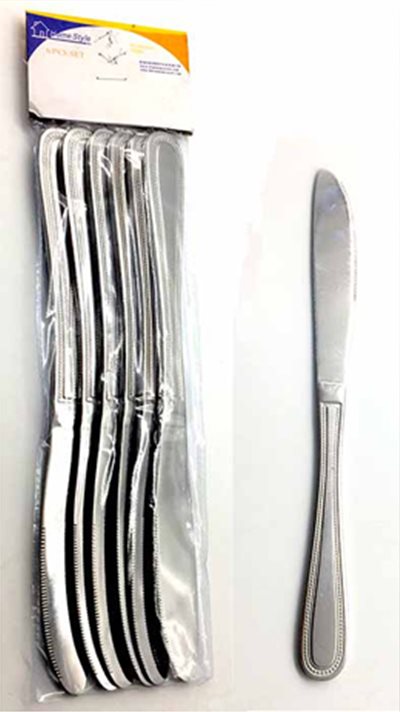 Μαχαίρι Φαγητού Ios Inox Σετ 6τεμ Β015 Home&Style 0240155-100