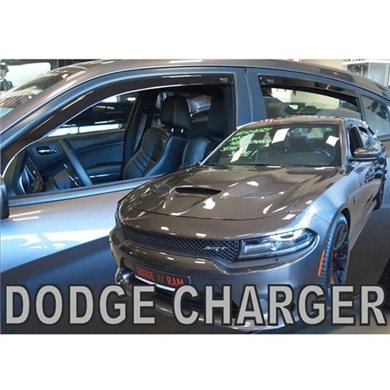 Heko Dodge Charger 5d 2011+ Σετ Ανεμοθραυστες Αυτοκινητου Απο Ευκαμπτο Φιμε Πλαστικο Heko - 4 Τεμ. ΑΝΕΜ.SET13424