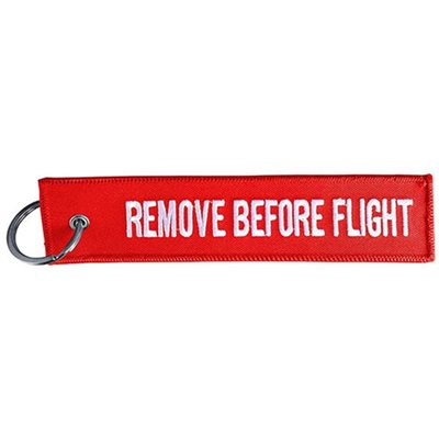 Simoni Racing Μπρελοκ Κλειδιων Remove Before Flight Κοκκινο Υφασμα SRSRK8