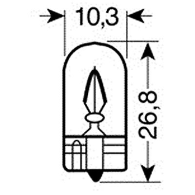 Λάμπα Ακάλυκη 12V/W5W 5W Lampa L5810.5 2τμχ