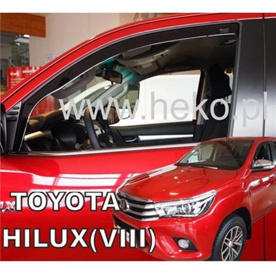 Heko Toyota Hi-lux 4d 2016+ Ζευγαρι Ανεμοθραυστες Απο Ευκαμπτο Φιμε Πλαστικο Heko - 2 Τεμ. ΑΝΕΜ.29642